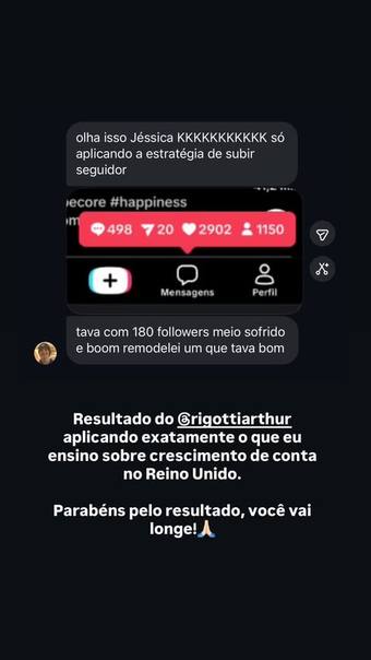 Print de resultado do aluno 2 do Código do Produto Viral