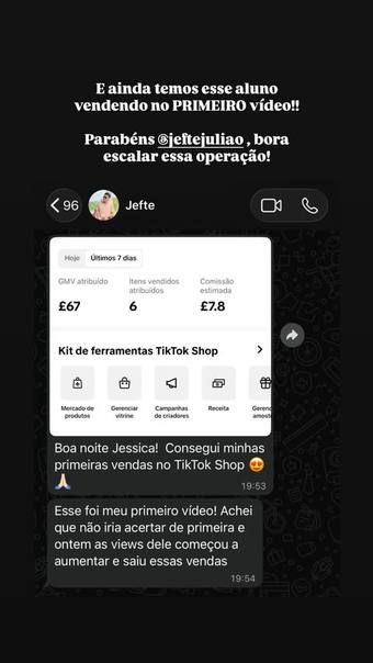 Print de resultado do aluno 4 do Código do Produto Viral