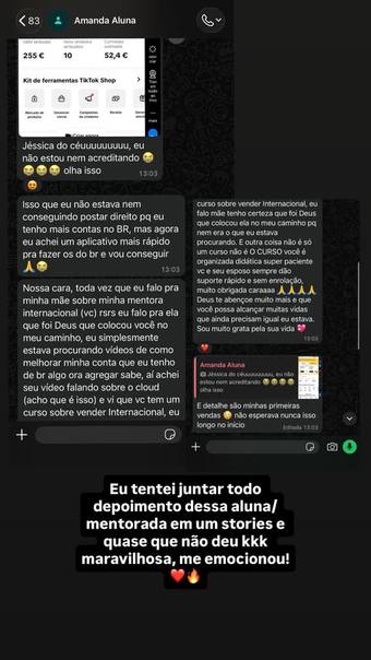 Print de resultado do aluno 10 do Código do Produto Viral