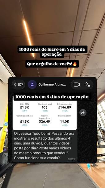 Print de resultado do aluno 11 do Código do Produto Viral